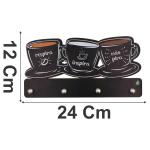 Porta Chaves Xícaras Respira 12x24cm