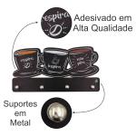 Porta Chaves Xícaras Respira 12x24cm