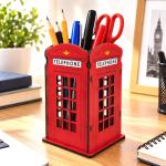 Porta Lápis Cabine Telefonica  Mdf 