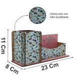 Porta Lápis/ Cartão Decoração Cachorrinho 24X8X11,5CM Mdf 
