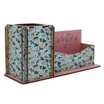 Porta Lápis/ Cartão Decoração Cachorrinho 24X8X11,5CM Mdf 