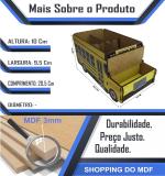 Porta Controle Ônibus Amarelo Mdf