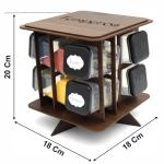 Porta Tempero Pintado Giratório  8 Potes - MDF Porta Tempero Pintado Giratório  8 Potes - MDF