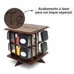 Porta Tempero Pintado Giratório  8 Potes - MDF Porta Tempero Pintado Giratório  8 Potes - MDF