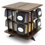 Porta Tempero Pintado Giratório  8 Potes - MDF Porta Tempero Pintado Giratório  8 Potes - MDF