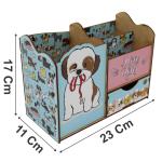 Porta Treco Organizador Cachorrinho Mdf 