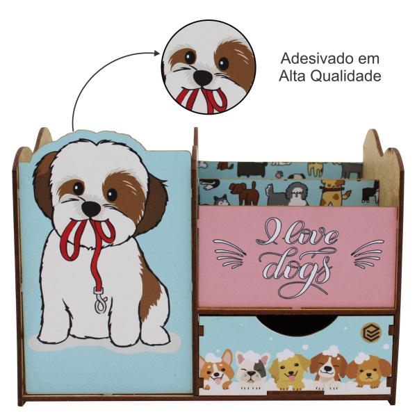 Porta Treco Organizador Cachorrinho Mdf 