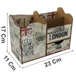 Porta Treco Organizador Londres Com Gaveta   Mdf 