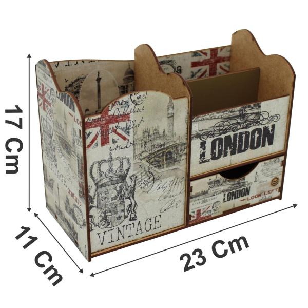 Porta Treco Organizador Londres Com Gaveta   Mdf 