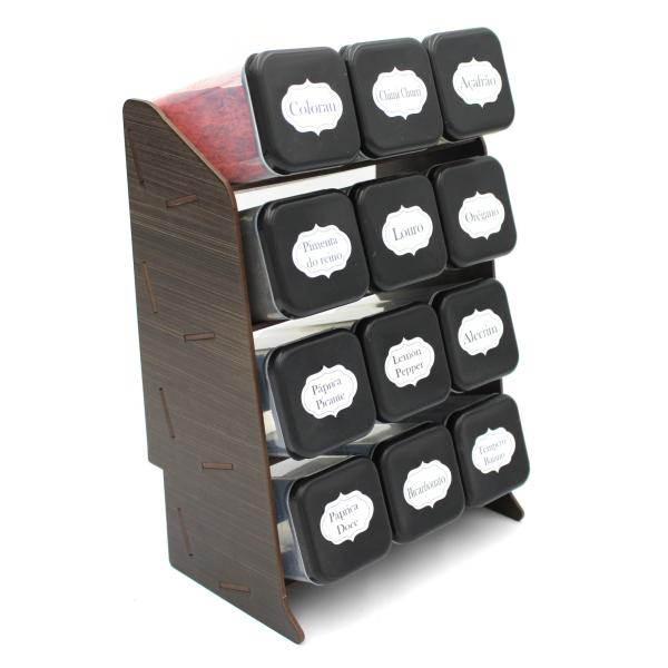 PRATELEIRA PORTA TEMPERO PINTADO C/12 POTES PRATELEIRA PORTA TEMPERO PINTADO C/12 POTES