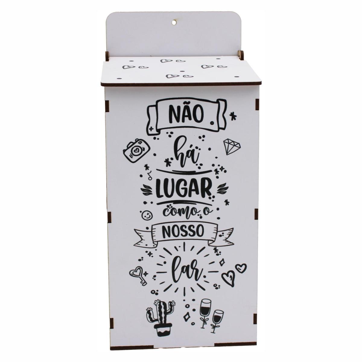 Puxa saco Adesiv. Branco Nosso Lar 12x10x27cm