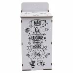 Puxa saco Adesiv. Branco Nosso Lar 12x10x27cm  Puxa saco Adesiv. Branco Nosso Lar 12x10x27cm