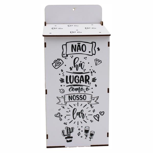 Puxa saco Adesiv. Branco Nosso Lar 12x10x27cm  Puxa saco Adesiv. Branco Nosso Lar 12x10x27cm