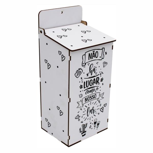 Puxa saco Adesiv. Branco Nosso Lar 12x10x27cm  Puxa saco Adesiv. Branco Nosso Lar 12x10x27cm