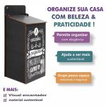 Puxa saco Adesiv. Preto A Cozinha 12x10x27cm 