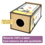Puxa Saco Cozinha em MDF Galinha Porta Sacolas Plásticas Organizador de Sacolas para Parede