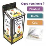 Puxa Saco Cozinha em MDF Galinha Porta Sacolas Plásticas Organizador de Sacolas para Parede