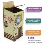 Puxa Saco de Parede Porta Sacolas Organizador Cozinha Casinha em MDF Decorativo
