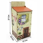 Puxa Saco de Parede Porta Sacolas Organizador Cozinha Casinha em MDF Decorativo