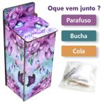 Puxa Saco Decorado Borboleta  - Lilás 