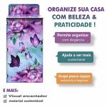 Puxa Saco Decorado Borboleta  - Lilás 