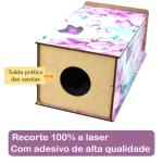 Puxa Saco Decorado Borboleta  - Lilás 