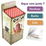 Puxa Saco Decorado Coffee Mdf