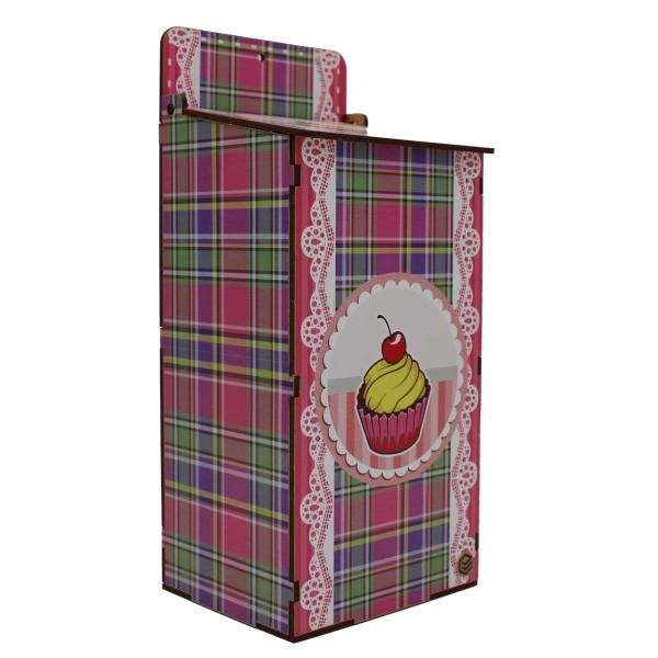Puxa Saco Decorado Cupcake Mdf