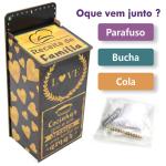 Puxa Saco Decorado Love Amarelo Mdf
