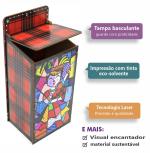 Puxa Saco Decorado Pintura Mdf