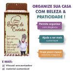 Puxa Saco Decorado Regras da Cozinha - Marrom