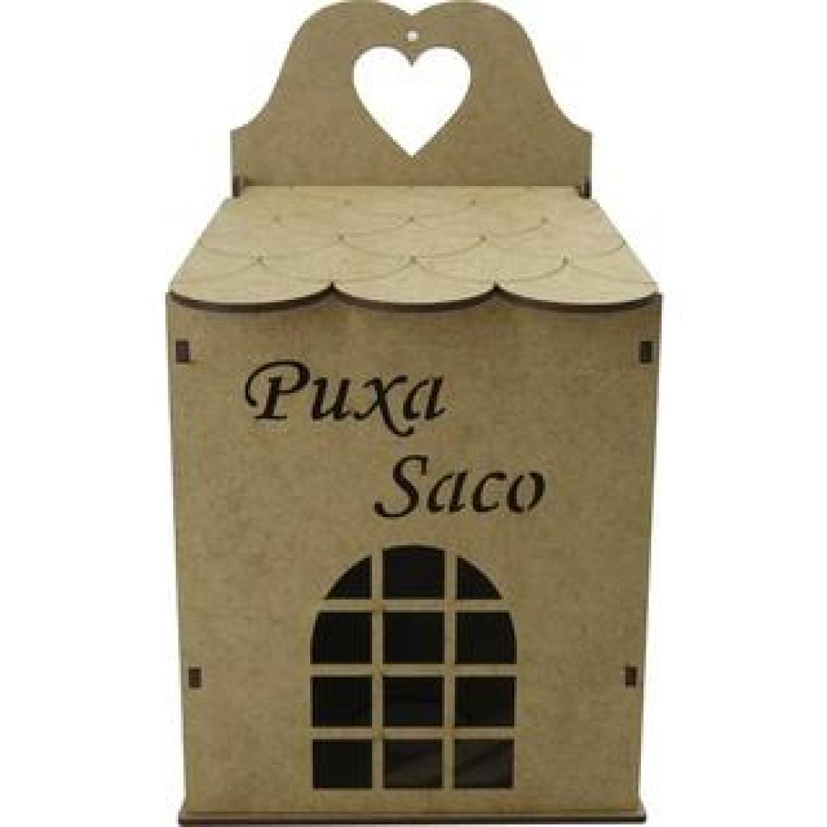 Puxa Saco Decorativo Casinha Mdf Crú