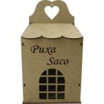 Puxa Saco Decorativo Casinha Mdf Crú