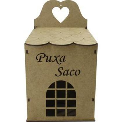 Puxa Saco Decorativo Casinha Mdf Crú