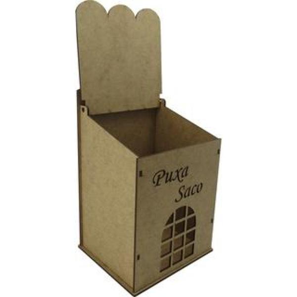 Puxa Saco Decorativo Casinha Mdf Crú