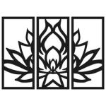 Quadro Decorativo Composto Recorte Lotus