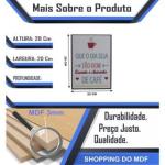 Quadro Placa Decorativa De Parede Que O Dia Seja Tão Bom Mdf