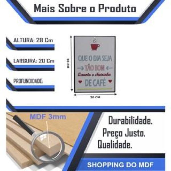 Quadro Placa Decorativa De Parede Que O Dia Seja Tão Bom Mdf