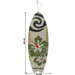 Quadro Placa Decorativa Recorte Decoração Prancha Flor Verde MDF