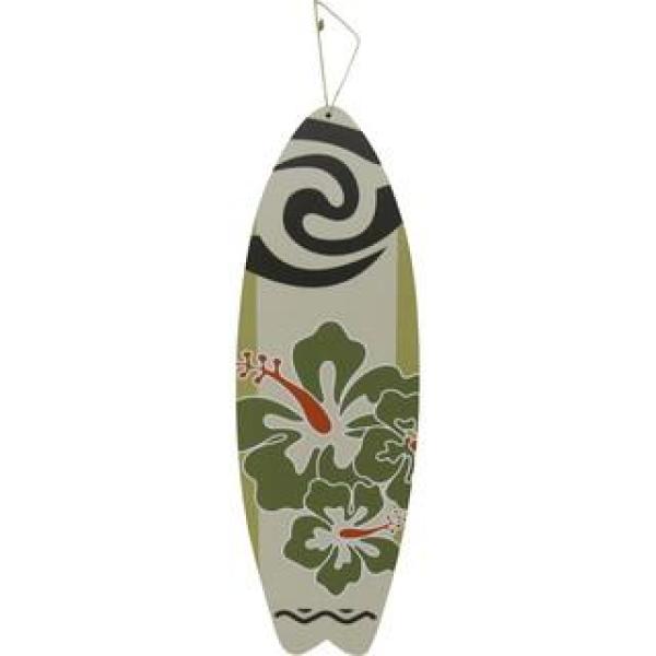Quadro Placa Decorativa Recorte Decoração Prancha Flor Verde MDF