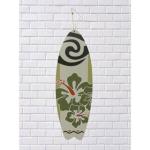 Quadro Placa Decorativa Recorte Decoração Prancha Flor Verde MDF