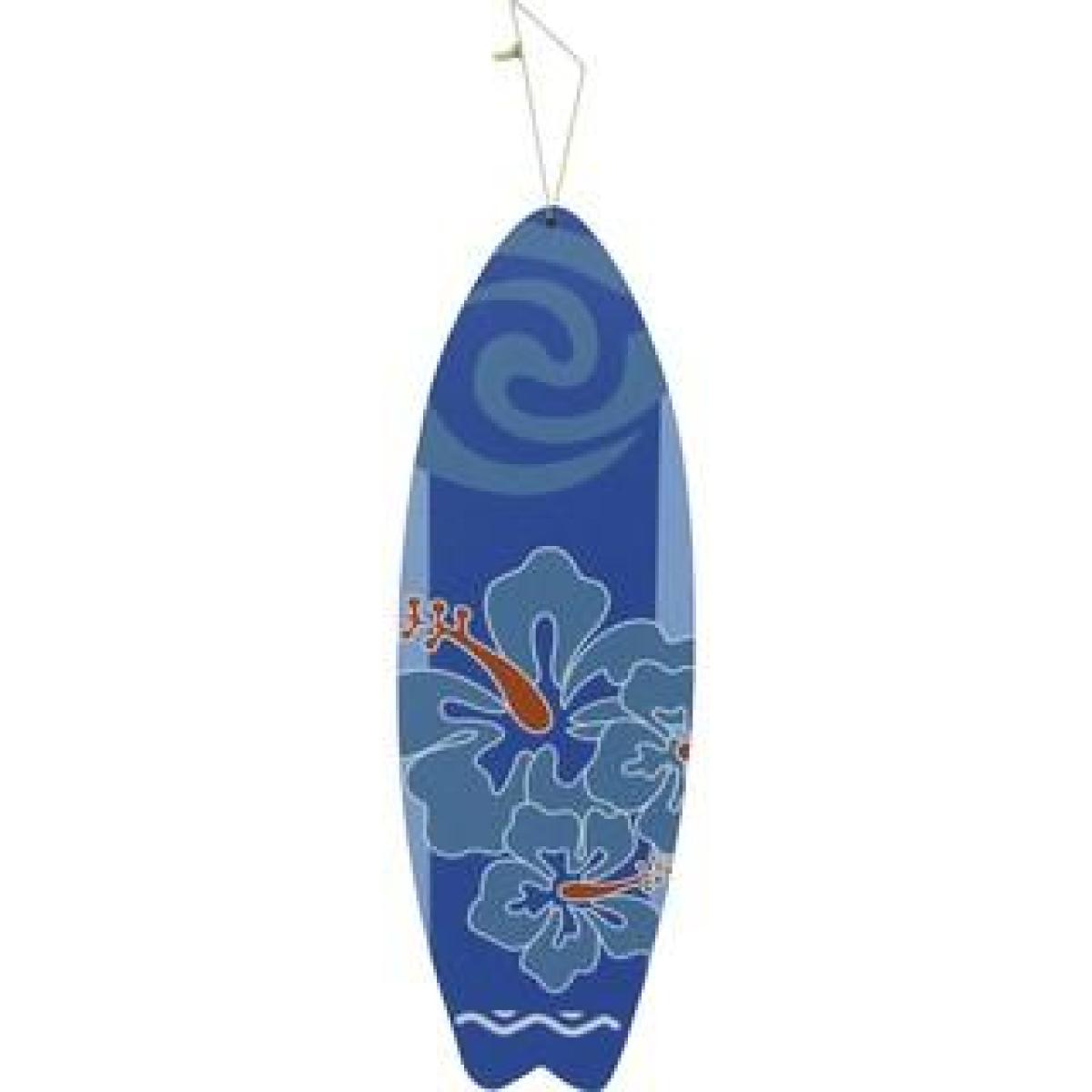 QUADRO PLACA PRANCHA FLOR AZUL MDF