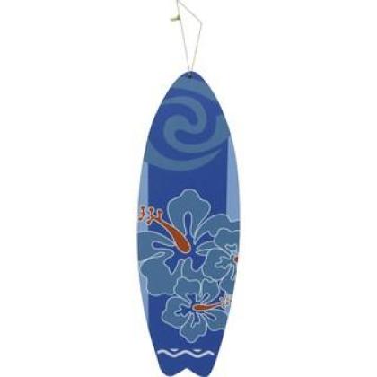 QUADRO PLACA PRANCHA FLOR AZUL MDF