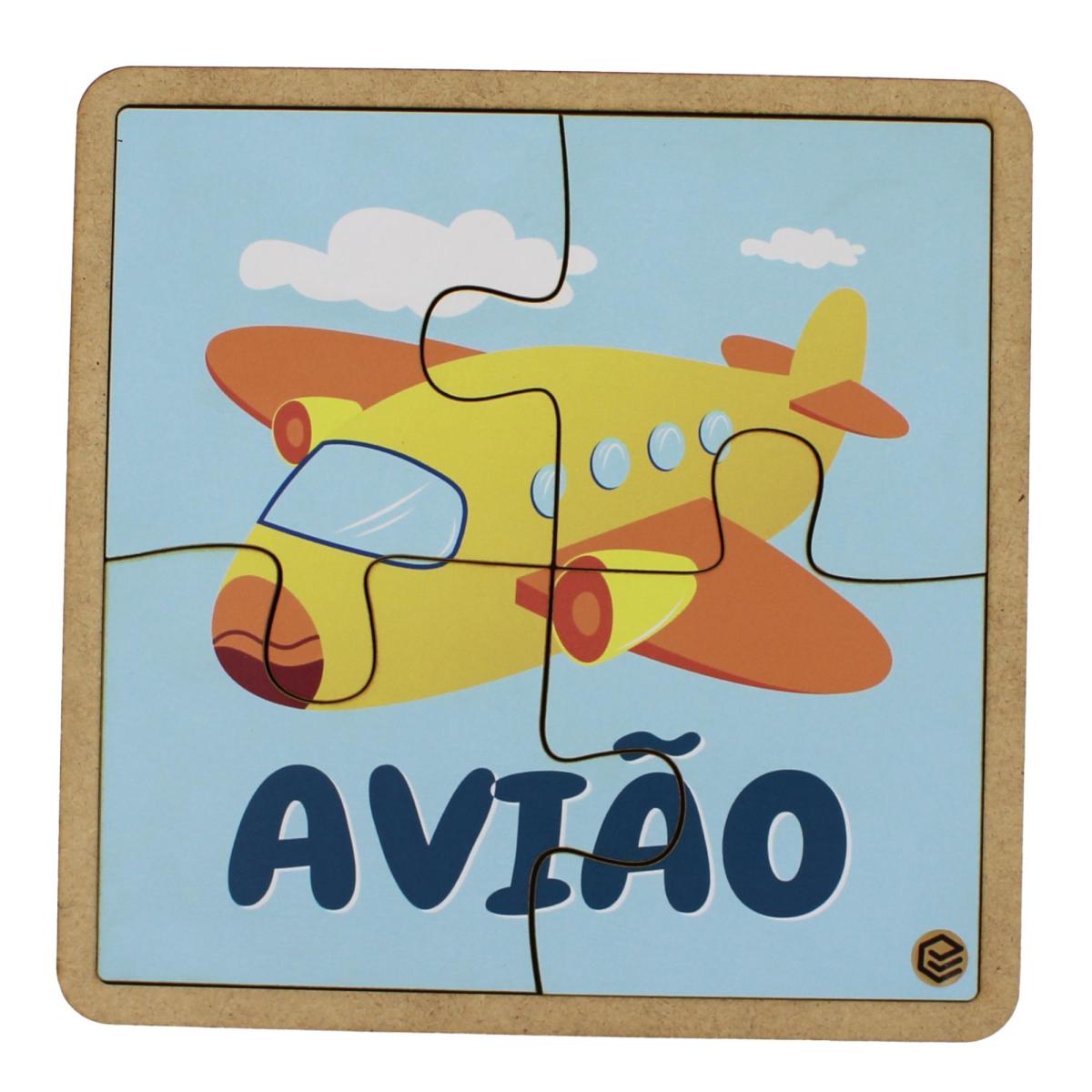 Quebra Cabeça Pedagógico - Avião