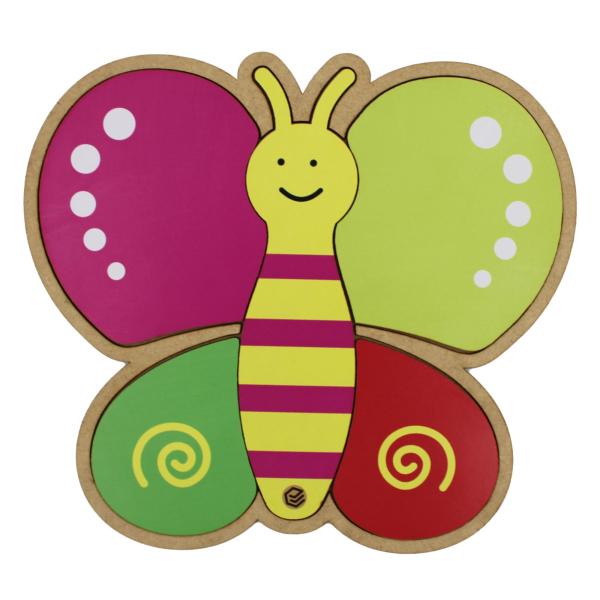 Quebra Cabeça Pedagógico Borboleta