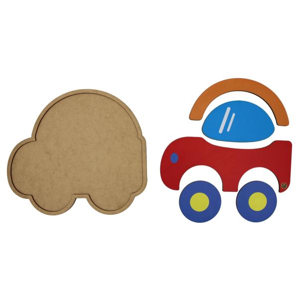Quebra Cabeça Pedagógico carrinho
