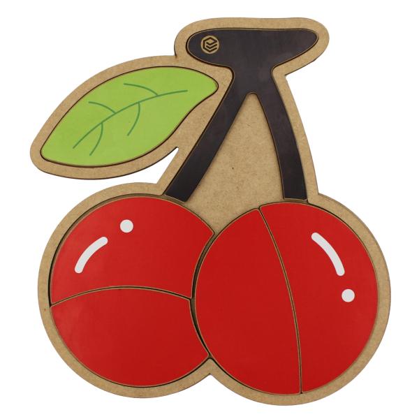 Quebra Cabeça Pedagógico cereja