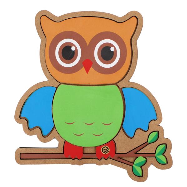 Quebra Cabeça Pedagógico coruja