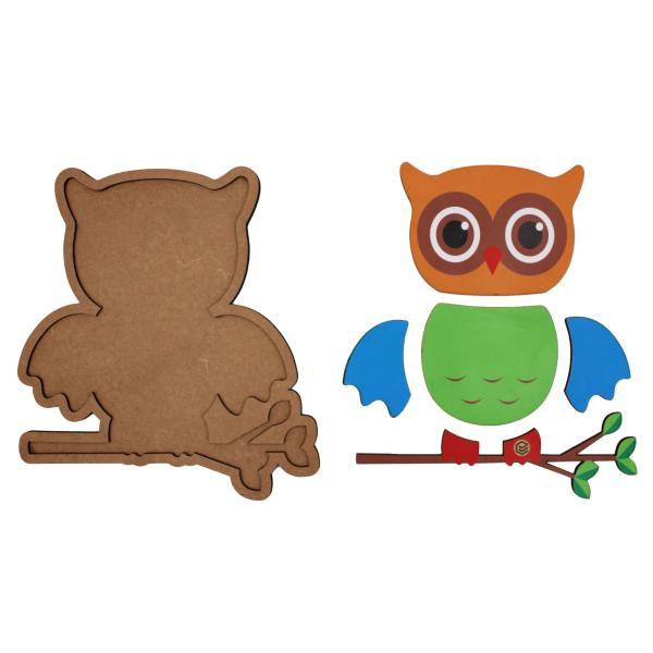 Quebra Cabeça Pedagógico coruja