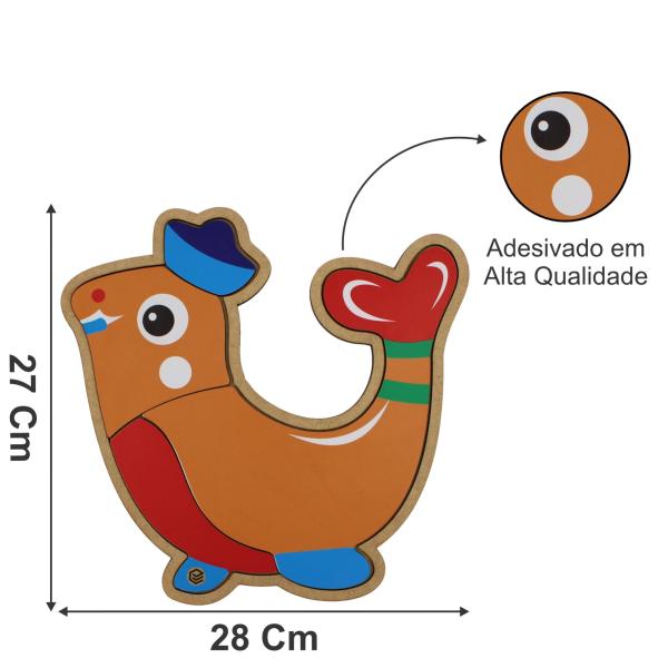 Quebra Cabeça Pedagógico Foca